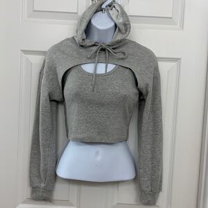 Jolie & Joy Size Small trendy tank/cropped hoodie.